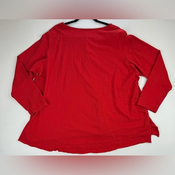 Coldwater Creek 100% Indian Cotton V Neck Blouse Womens 2X - Picture 3 of 9